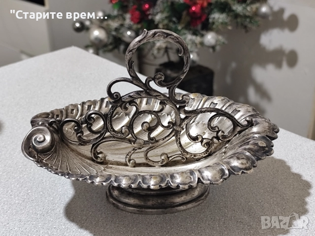 Антикварен Посребрен Лъжичник WMF, снимка 7 - Антикварни и старинни предмети - 52347519