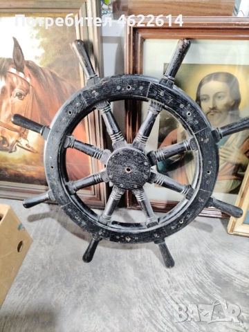 КОРАБЕН РУЛ. , снимка 2 - Антикварни и старинни предмети - 52637295