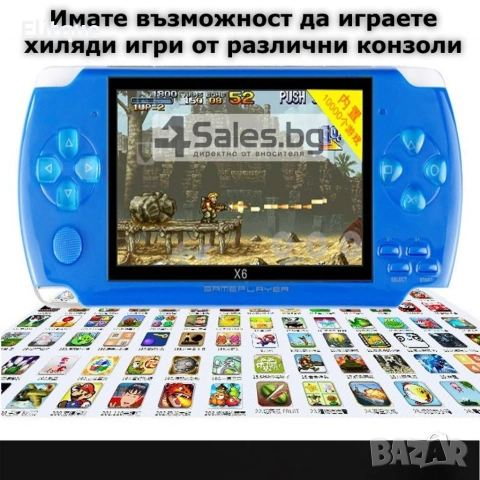 Конзола за игри PSP21 – 8 GB памет, 4,3” дисплей 🕹️, снимка 10 - Друга електроника - 53228454