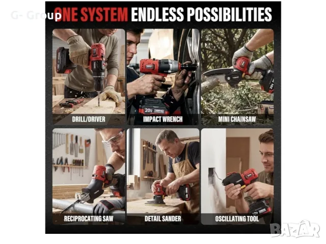 Многофункционален ,безкабелен уред 8 в 1 TEENO !, снимка 5 - Куфари с инструменти - 55969641