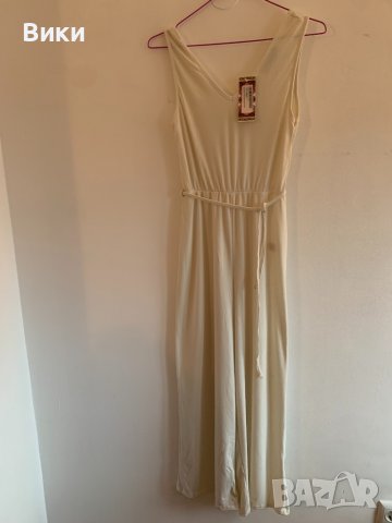 Дамски бял гащеризон рипс, снимка 2 - Гащеризони - 39840588