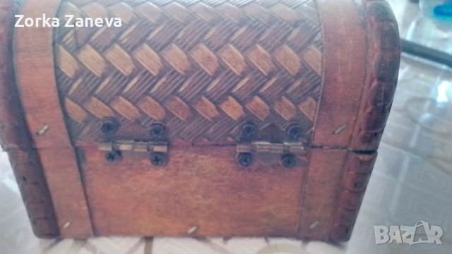 Ковчеже с метален обков, снимка 9 - Антикварни и старинни предмети - 53166394