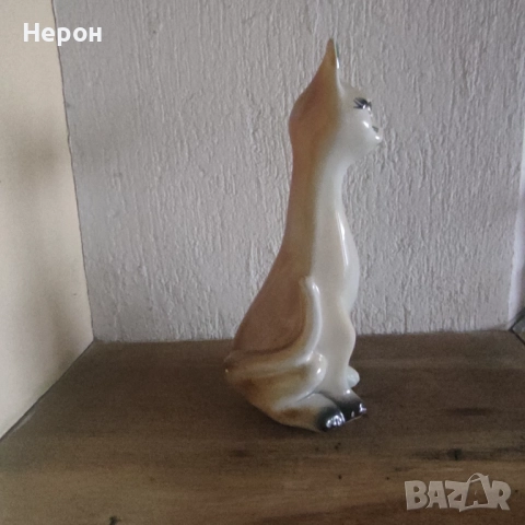 Порцеланова котка ,фигура/фигурка, снимка 4 - Декорация за дома - 52556922