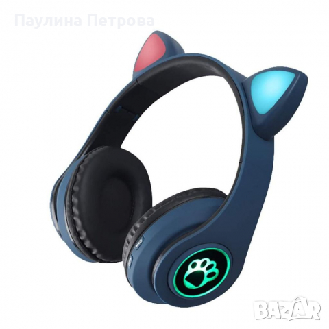 Светещи Bluetooth Слушалки CATS, снимка 9 - Слушалки и портативни колонки - 36363200