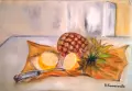 Натюрморт "Ананас и лимони", снимка 1