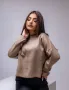 Кафяв висококачествен дамски пуловер , снимка 3