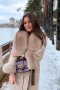 Дамско луксозно палто кашмир вълна и лисица код 324, снимка 1 - Палта, манта - 39712732