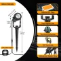 Градински светлини ECOWHO 21 метра, 6 броя * 3W, 12V LED външни прожектори, IP65, снимка 6