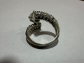 Дамски сребърен пръстен 925, 6,94гр, снимка 7