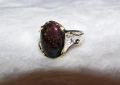 925 сребърен пръстен с огнен опал 16х11мм подходящ за подарък, снимка 2