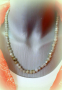 гердан от ръчно шлифован ЛАБРАДОРИТ с размер на мънистата ок. 6 мм, снимка 1 - Колиета, медальони, синджири - 44715002