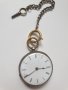 Стар сребърен джобен часовник с ключ, снимка 3