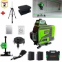 4D Самонивелиращ Лазерен Нивелир с Зелен Лъч + Тринога 1,6м и Комплект Аксесоари, снимка 4