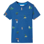 Детска тениска, тъмносин меланж, 92（SKU:12229