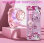 детски часовник с еднорог unicorn музикален светещ и въртящ се капак, снимка 2