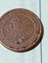1 евро цента с дефект (die break) (collar cud) , снимка 1