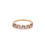 Златен дамски пръстен 1,42гр. размер:55 14кр. проба:585 модел:22124-5, снимка 1 - Пръстени - 44768702