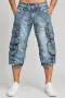 Атрактивни дънкови капри / карго панталони FANCO JEANS (Y2K / Vintage стил), снимка 1