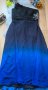 Официална дълга синя рокля с пайети, снимка 1