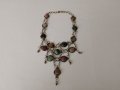 колие със полоскъпоценен камък, ретро племенно колие, ретро бижута, снимка 12