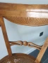 Френски ретро дървен стол с ратанова седалка и подлакътници 92см, снимка 5