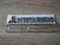 сребрист надпис Мицубиши Mitsubishi, снимка 2