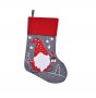 Коледен чорап Mercado Trade, Гном с фенер, 40 см, Сив, снимка 1 - Декорация за дома - 38794128