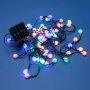Соларни коледни лампички Топки, Многоцветни, 60 LED, С програми, снимка 2