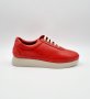 Дамски спортни обувки от естествена кожа в червено , снимка 2