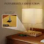 Нощна лампа HOMCOM, USB портове, снимка 2