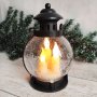 4141 Декоративен Led фенер лампа с реалистични свещи, 20 см