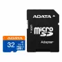 Карта памет microSDHC 32GB с адаптер, ADATA AUSDH32GUICL10A1-RA1, UHS-I Class 10, V10, A1, снимка 2
