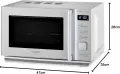 Микровълнова фурна CASO Germany M20 Cube Ceramic, 20 л, 800 W, сребриста, снимка 5