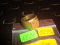 СТАР ПОЗЛАТЕН БРОНЗОВ ПРЪСТЕН ОРНАМЕНТИРАН РЪЧНО МАЙСТОРСКА АРТ ДЕКО ИЗРАБОТКА МАСИВЕН 6814, снимка 6