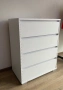 Бял скрин с четири чекмеджета, снимка 1