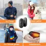 Електрически нагревател за ръце Lepwings, пакет от 2, 6000 mAh джобен нагревател, за многократна упо, снимка 7