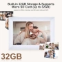 Нова WiFi фото рамка 10.1" Frameo HD IPS тъчскрийн 32GB стенен монтаж, снимка 6