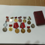 стари ордени и кутия плакети , снимка 1