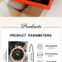 Комплект Дамски моден кварцов часовник+бижута,10 артикула в кутия, снимка 9