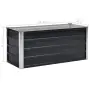 vidaXL Градинска висока леха антрацит 100x40x45 см поцинкована стомана, снимка 8