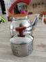 Свирещ чайник с цедка за чай 1 литър / 70787, снимка 3