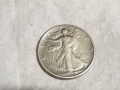 Рядък голям сребърен долар,халф долар Walking Liberty Half Dollar, HALF DOLLAR - 1917г. Сребро, снимка 3