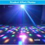 Мощна LED лазерна светкавица диско двойна пеперуда светлина мини дерби клубно парти led ефект DMX512, снимка 8