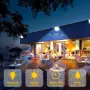 LED прожектор 100 W 10 000 LM 230 V с щепсел водоустойчив – студено бяло, снимка 2