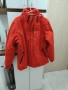 Червено дамско яке 3в1 с подвижна поларена подплата, снимка 2