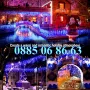Коледни лампички тип завеса 3м, Коледна завеса, синя светлина , снимка 3