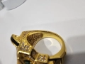 CARTIER Panthere de Cartier Big Gold Diamonds Пръстен, снимка 10