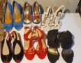 Дамски обувки  36-ти номер на висок ток, снимка 1 - Дамски обувки на ток - 41141913