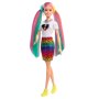 BARBIE Кукла Barbie® Leopard Rainbow hair (GRN81), снимка 2