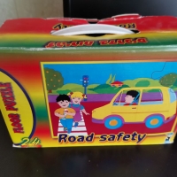 Израелски детски пъзел - Пътна безопастност, снимка 1 - Пъзели - 36076867